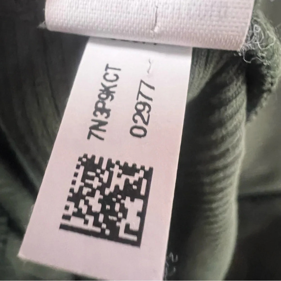 OFFLINE Lace-Up High Waisted Ribbed Leggings - Olive daze size Large - Picture 11 of 12